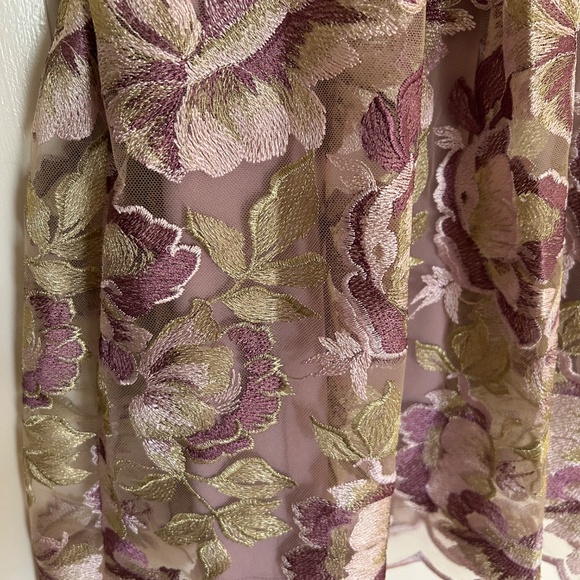 Purple Floral MARINA Cocktail Dress - Picture 5 of 9